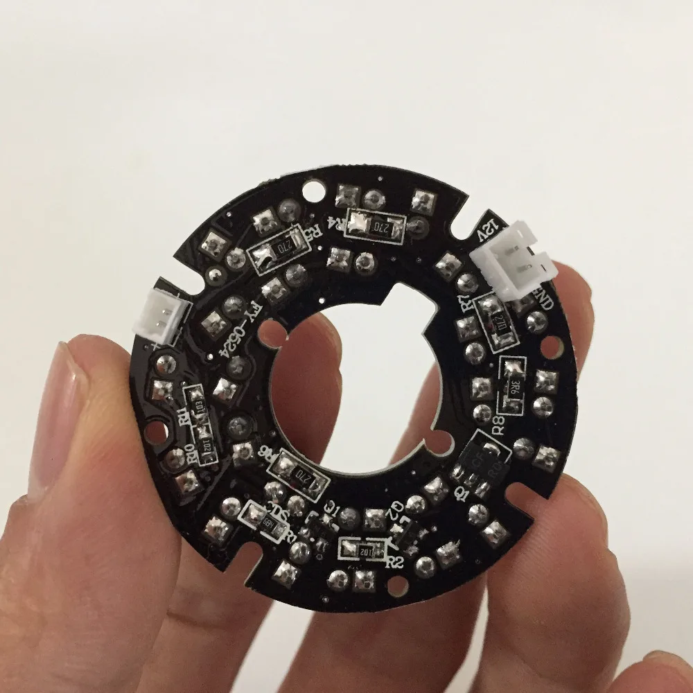  Infrared Light Board24 LEDs 5mm Infrared IR 60 Degrees Bulb LED Board Infrared 24 x 5 IR LED board  - 32819708143