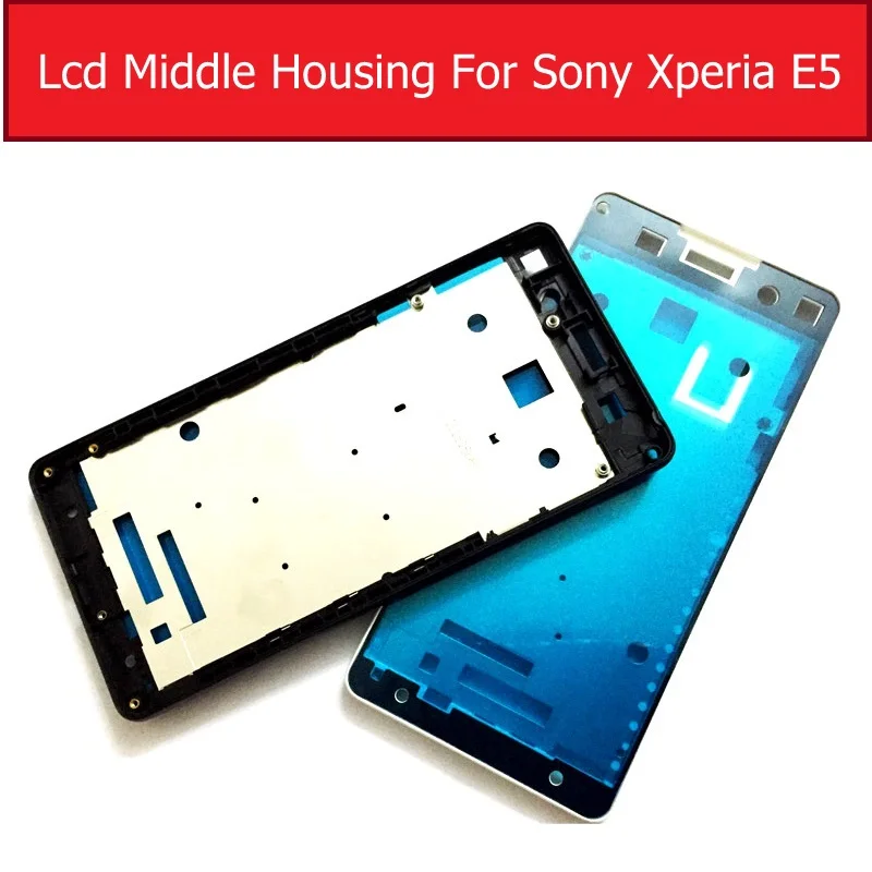 Оригинальный средний корпус ЖК-дисплея для Sony Xperia E5 F3311 F3313 лицевая панель со