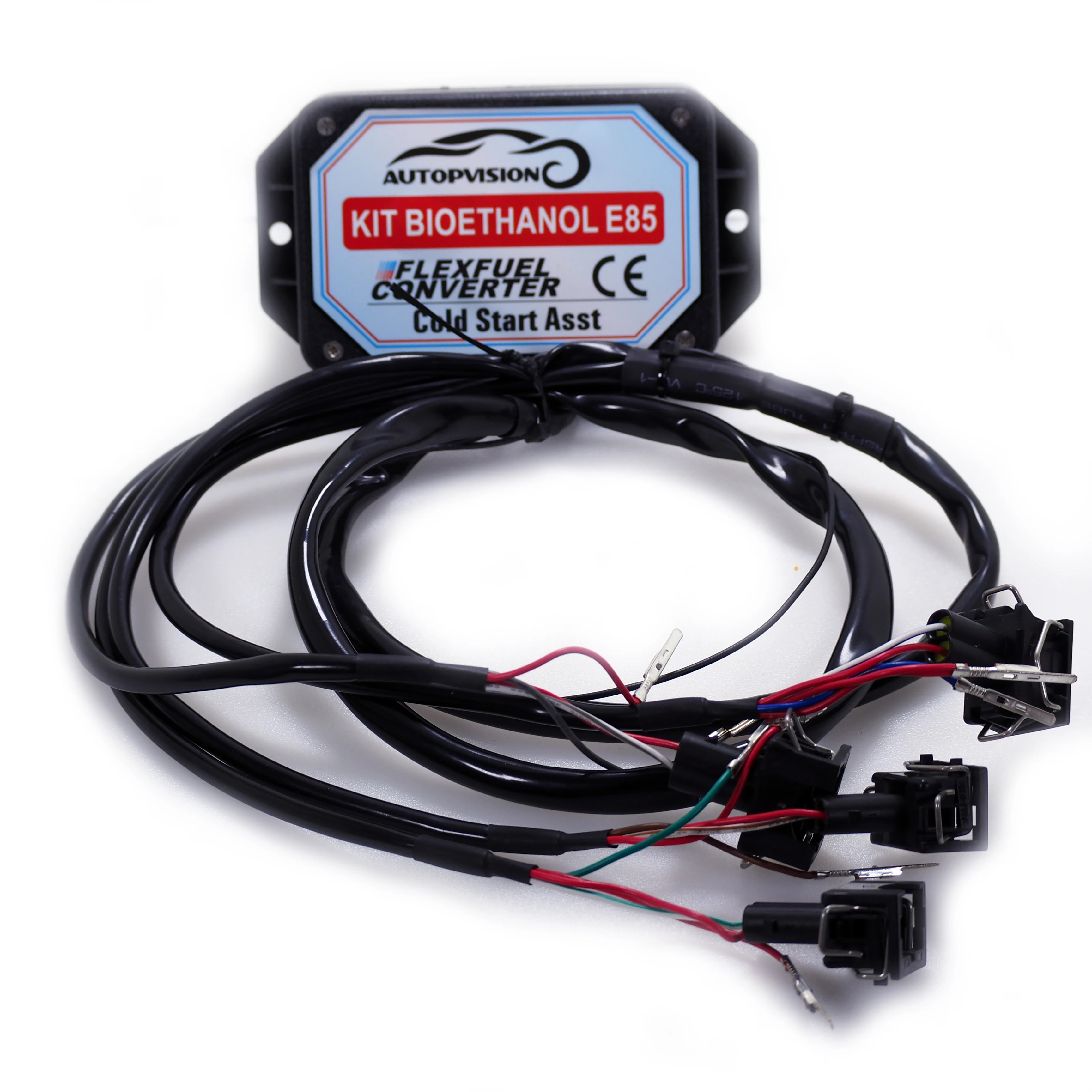 E85 4cyl 6cyl 8cyl Auto conversion kit Flex combustible etanol alternativa combustible con arranque en frío Asst. Conectores disponibles para EV1, EV6 - 3