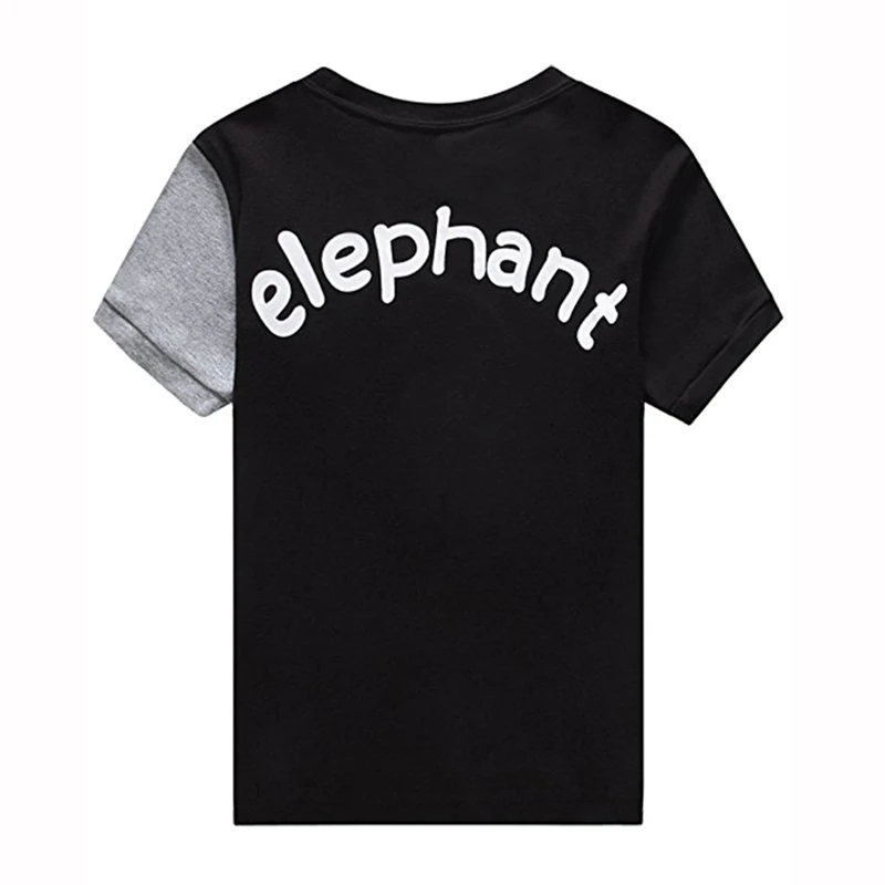 Spring Summer Funny T-shirt For Boys Toddler Baby Boys Kids Short Sleeve Elephant Letter Printed Tops T-Shirt Clothes C13% (3)