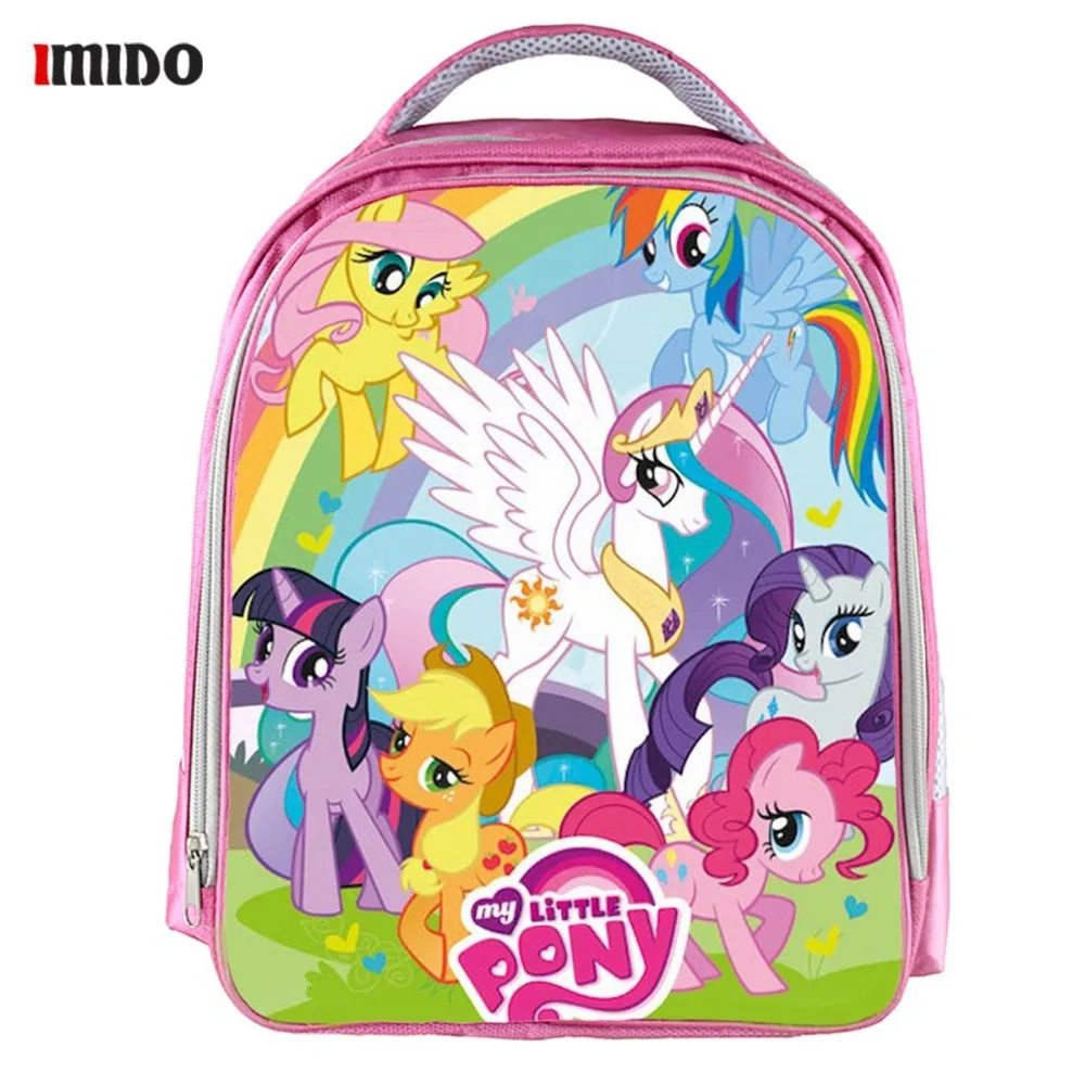 

Pink My Little Pony School Bag for Toddler Kids 13inch Girls Kindergarten Kids Backpacks Children Cartoon Schoolbags Rucksacks