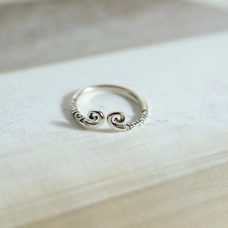 925 Sterling Silver Magic Spell Ring Originality Openingin Rings from