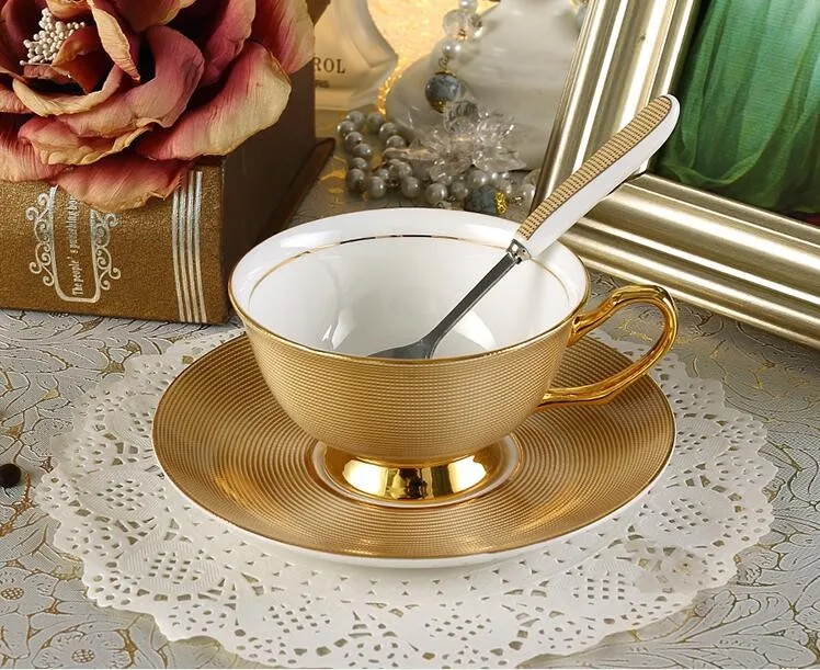 gold tea coffee set 3