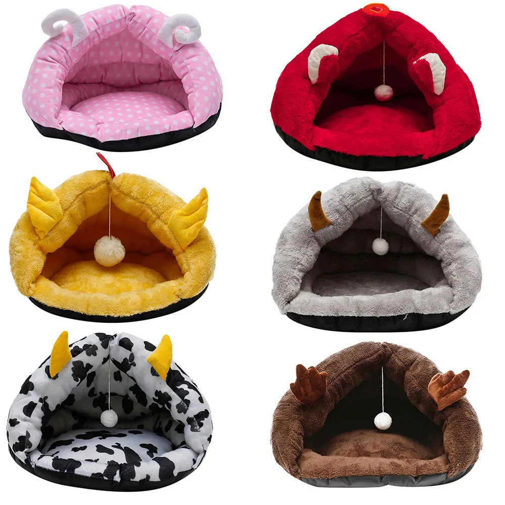 

Winter Warm Style Dog Bed Pet Dog House Lovely Soft Suitable Cat Dog Bed House for Pets Cushion High Quality Products #410