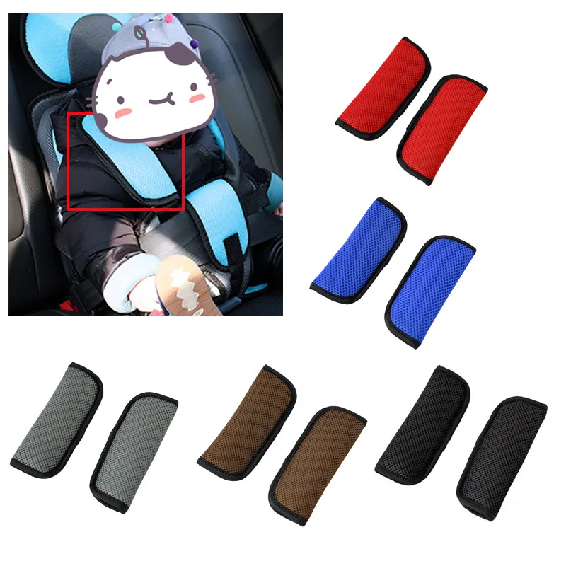 

Car Baby Children Safety Seat Belt Shoulder Strap Pad Cover Child Seats Belts Harness For Kids Travel Interior Accessories