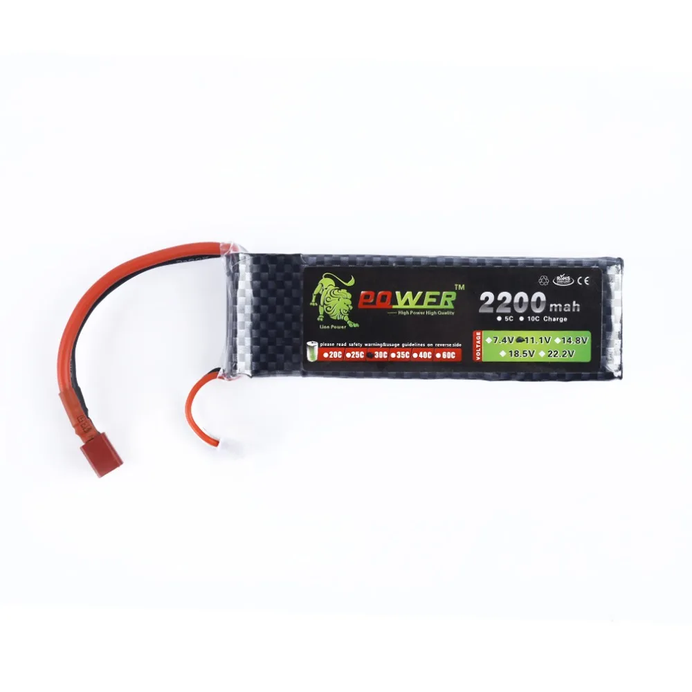 

Lipo 3S battery 11.1V 2200mAh 30C with T Plug Lipo Battery Power For RC Quadcopter Helicopter RC Boat