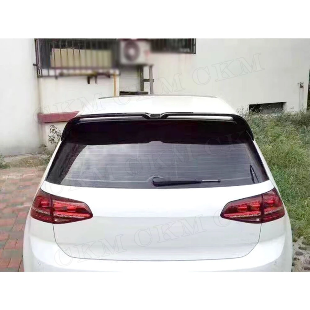 Для Golf MK7 спойлер на заднюю крышу из углеродного волокна для Volkswagen 7 VII GTI R 2014 2017 O