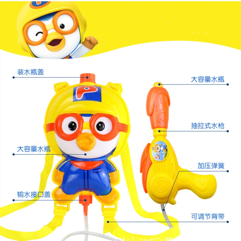1.5L игрушки для воды Рекомендуемые Корея Pororo маленькие плюшевые игрушки, пингвин куклы персональный подарок для детей мультфильм