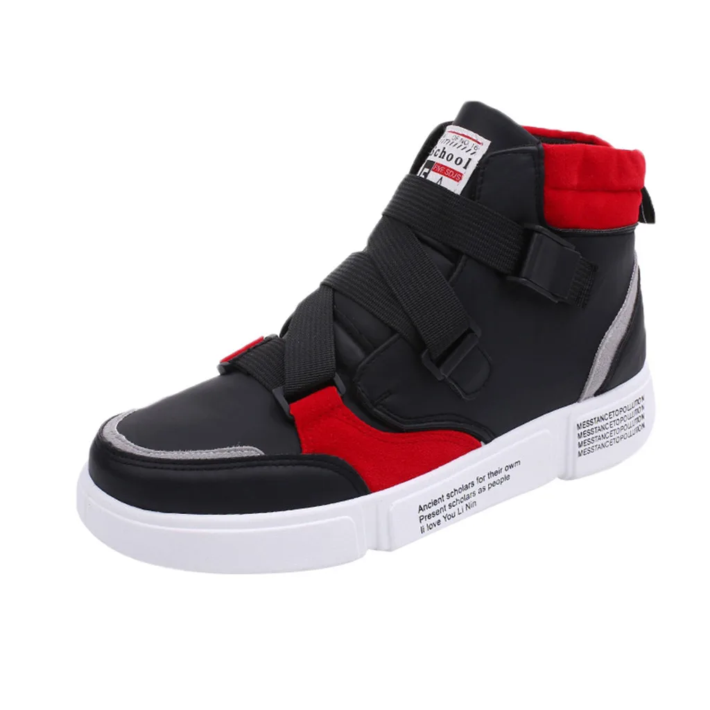 

SAGACE Men's casual shoes high to help fashion sports shoes autumn hip hop flat shoes men's trend outdoor shoes 2020