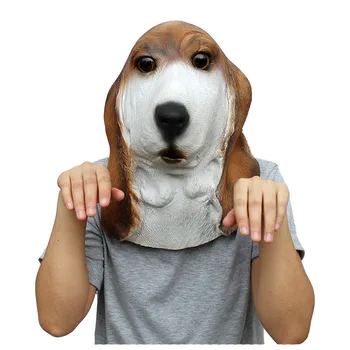 

Cute Dog Mask Halloween Realistic Latex Masks Mascaras Halloween Animales Masks For Cosplay Carnival Mask Party Mascara Masque