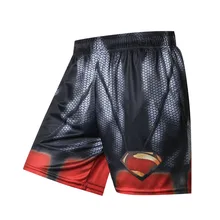 Однотонные мужские шорты, летние пляжные шорты для мужчин, 3D Бэтмен, Человек-паук, Супермен, повседневные мужские шорты, мужские Брендовые брюки
