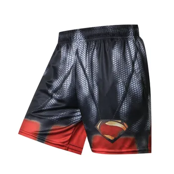 

2018 Solid Men's Shorts Summer Beach Shorts Men 3D Batman Spiderman Superman Casual Male Shorts Homme Brand Trousers