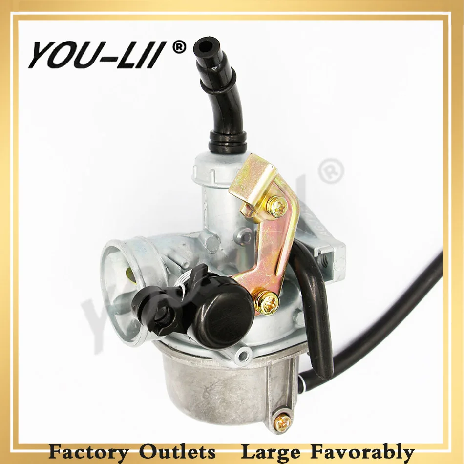 YOULII OEM 19 мм PZ19 МОТОЦИКЛ КАРБЮРАТОР автоматический 50cc 70cc 90cc 110cc atv 110cc грязь велосипед карбюратор дроссель Taotao карбюратор - Цвет: PZ19-Auto