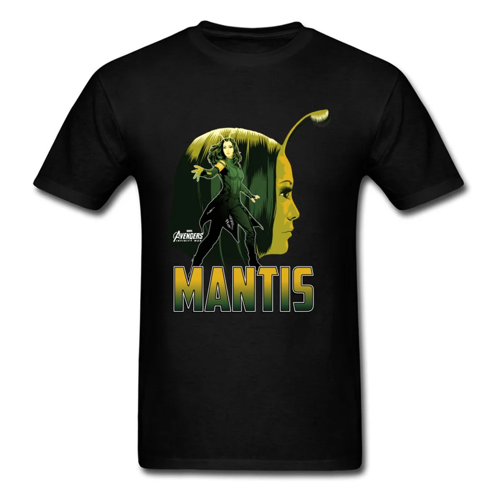 Infinity War Mantis Profile футболка черная для мужчин короткий рукав топ скидка 100% хлопок на
