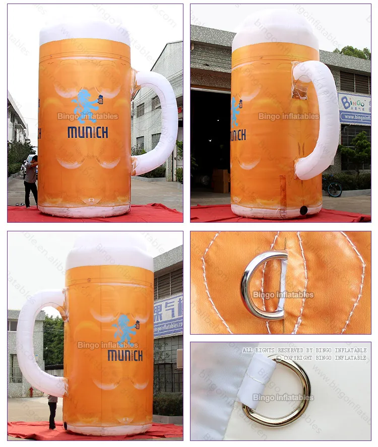 Бесплатная Доставка 5 м высотой гигантские надувные пиво чашка-модель рекламой по индивидуальному заказу клиента надувной, пивной stein шар