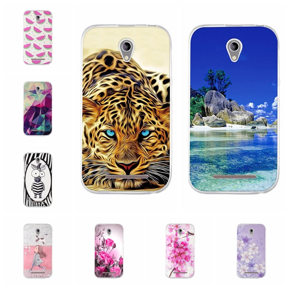 

TPU Case For ZTE Blade L110 A112 Cover 4.0" 3D Relief Soft Silicon Back Protection Cover For ZTE Blade L110 A112 Cartoon Shells
