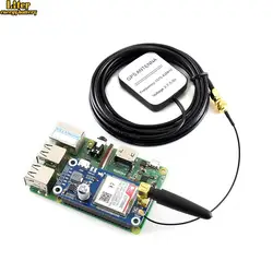 NB-IoT/eMTC/EDGE/GPRS/GNSS HAT для RPI Zero/Zero W/Zero WH/2B/3B/3B +, на основе SIM7000E, поддерживает TCP, UDP, PPP, HTTP, по электронной почте