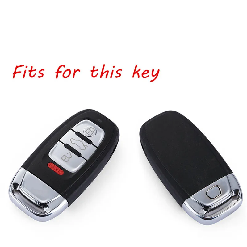 Алюминиевый сплав автомобильный чехол для ключей, чехол для ключей для Audi A4L/A6L/A5/S6/Q5/A7/A8L, аксессуары для смарт-ключей