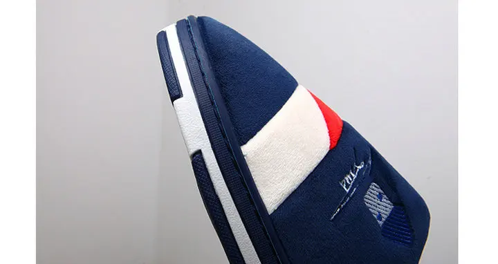 Good Quality Men's Warm Memory Foam Anti-slip Plush Breathable Slip On House Slippers Autumn Winter Men's Indoor Outdoor Clog House Shoes (3)