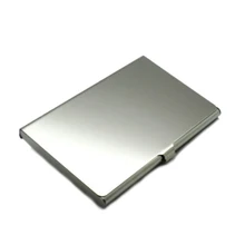 Порта Tarjetas держатель кредитной карты из металла RFID карты протектор Чехол тонкий из нержавеющей стали имя металла утолщение визитная карточка box