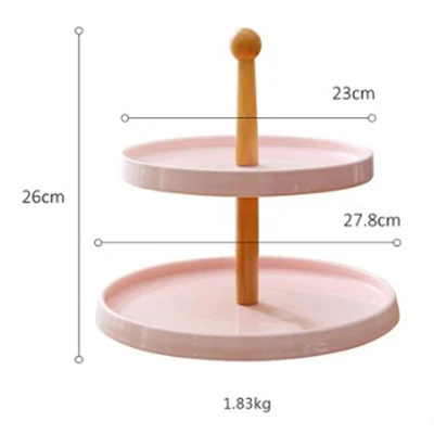 Европейский торт полка блюдо для фруктов и конфет лоток десертная тарелка для помолвки Ужин День Рождения вечерние для отеля магазин хлеба торт магазин - Цвет: 23x27.8x26cm-pink
