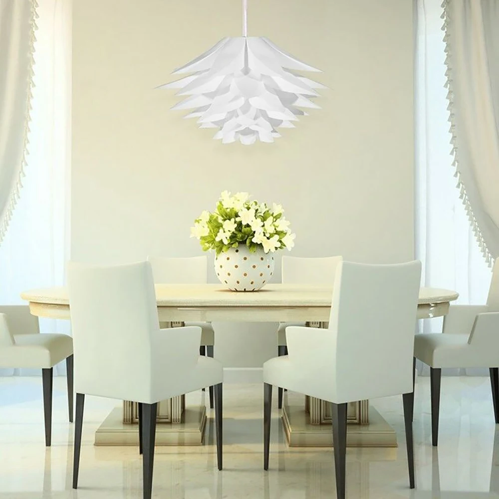 Лотос люстра с абажуром DIY цветок лотоса шестислойная лампа абажур романтическая комната кулон освещение покрытие бар отеля Декор