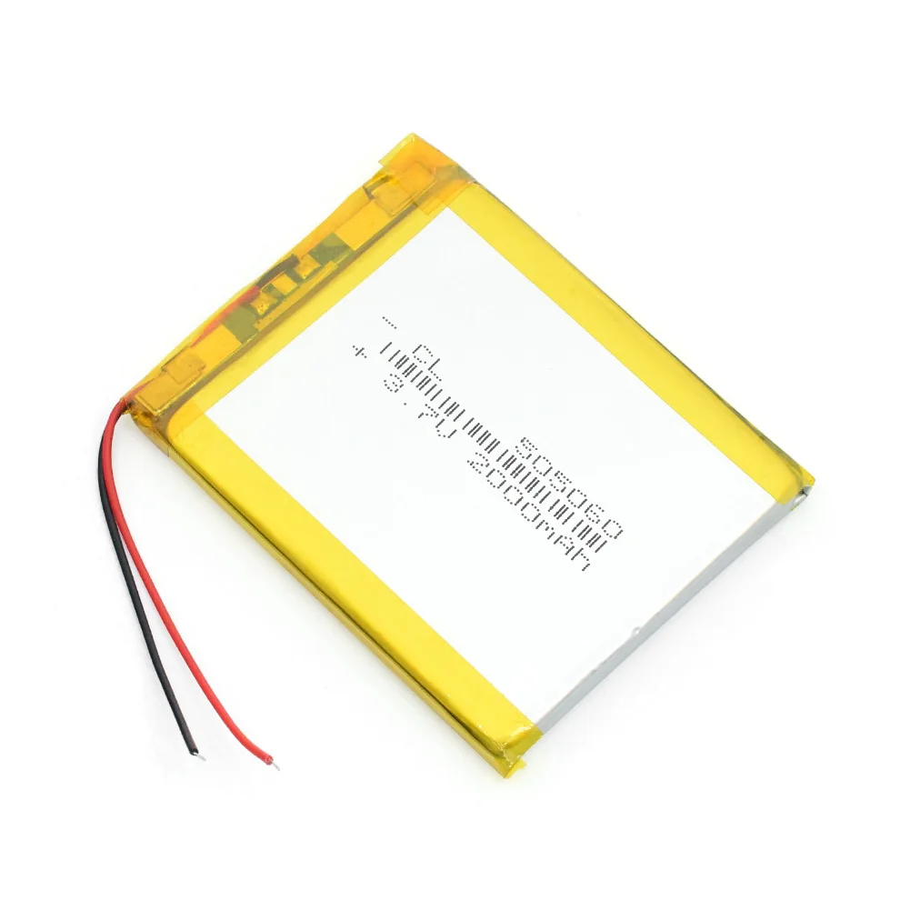 3,7 V литий-полимерный аккумулятор 2000mAh литий-ионный аккумулятор 505060 Li-Ion Lipo ячеек для переговорного Bluetooth динамика