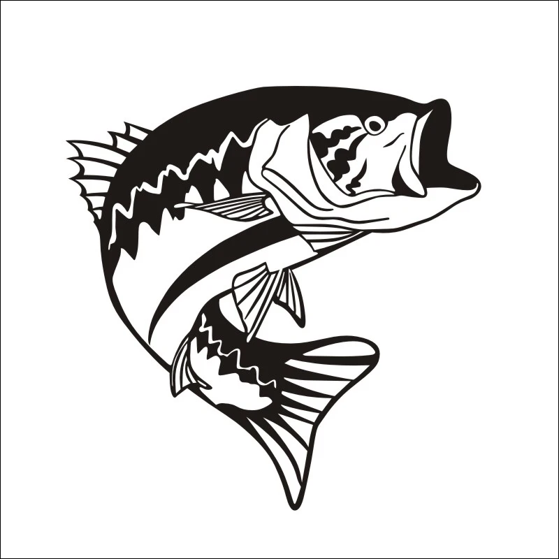 DCTAL  car Fishing Sticker car styling programa Catfish Hunter Pesca divertido Cuerpo Adhesivos Accesorios fishing decal  F2-11
