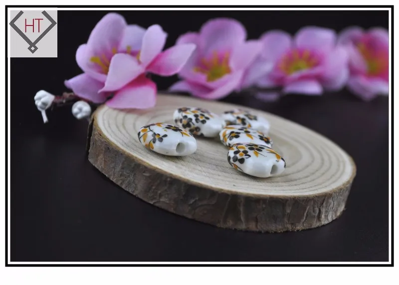 flower ceramic porcelain beads001 (15)