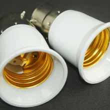 2 шт./лот ES E27 до н. э. B22 лампы базы штуцере Extender конвертер держатель адаптер для Светодиодный лампочки лампа