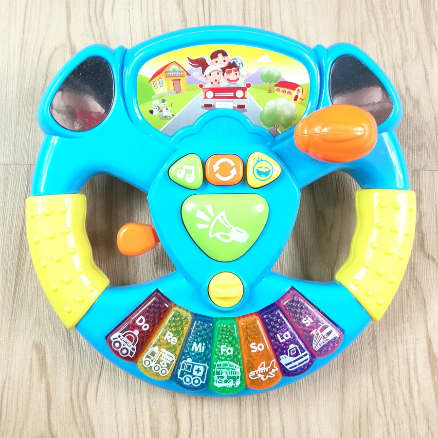 Simulated Driving Toy Instruments For Kids Baby Steering Wheel Musical Handbell Developing Educational Toys Children Gift DS19 Simulated Driving Toy Instruments For Kids Baby Steering Wheel Musical Handbell Developing Educational Toys Children Gift DS19