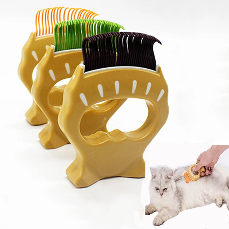 1 Piece Animaux De Compagnie Shell Peigne Chats Pas De Cheveux Plaie Fourrure Toilettage Peignes En Plastique Chats Brosses De Nettoyage Aliexpress