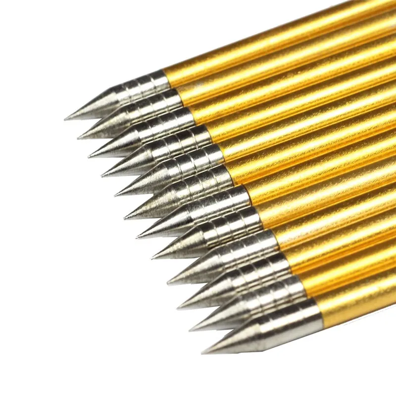 12Pcs-Golden-Aluminum-Archery-Arrow-6-2-inch-Broadheads-Flecha-For-50-lb-80-lb-Crossbow (2)