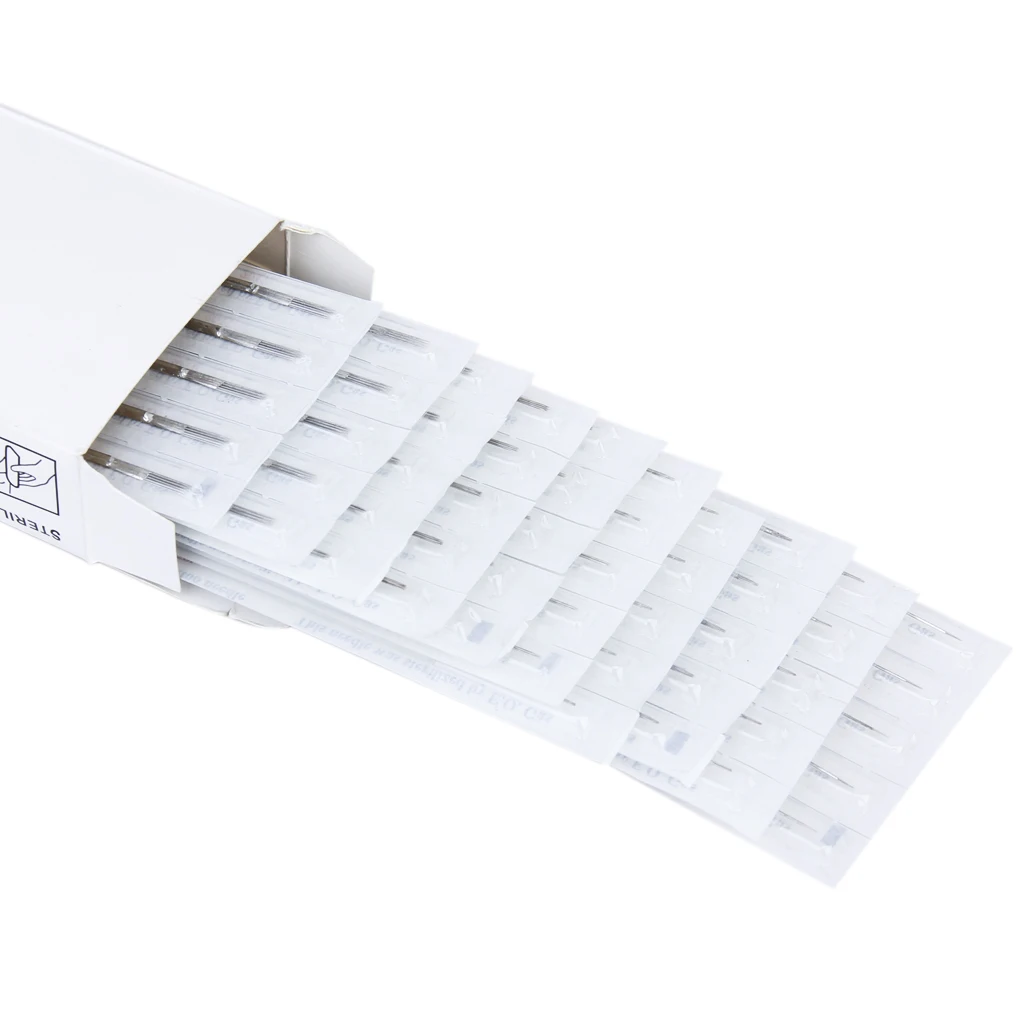 MagiDeal 50 Pieces Disposable Sterile Tattoo Needle Assorted 10 Sizes Mixed 3RL 5RL 7RL 9RL 5RS 7RS 5M1 7M1 9M1 9RM