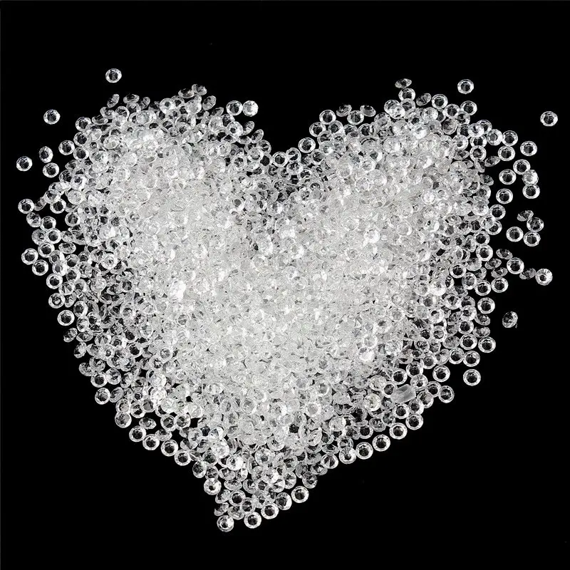  1000pcs Acrylic Crystal Gem Stone ICE Rocks Table Scatter Vase Decoration New 1000Pcs 14Mm