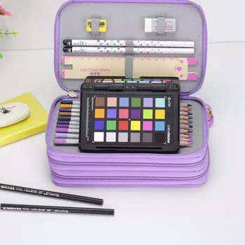 Oxford School Pencil Case Kawaii 36/48/72 Holes Penalty Pencilcase Large Pen Bag Box Multi Kids Multifunction Stationery Pouch sketch school pencil case 72 holes penalty pencilcase large zipper pen bag four multi layers boy girls set box stationery pouch