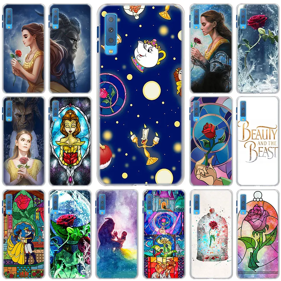 

beauty and the beast rose Cases cover for Samsung Galaxy A6 A6+ A8 A8+ 2018 A3 A5 A7 A9 2018 A8s A6s hard back Phone case