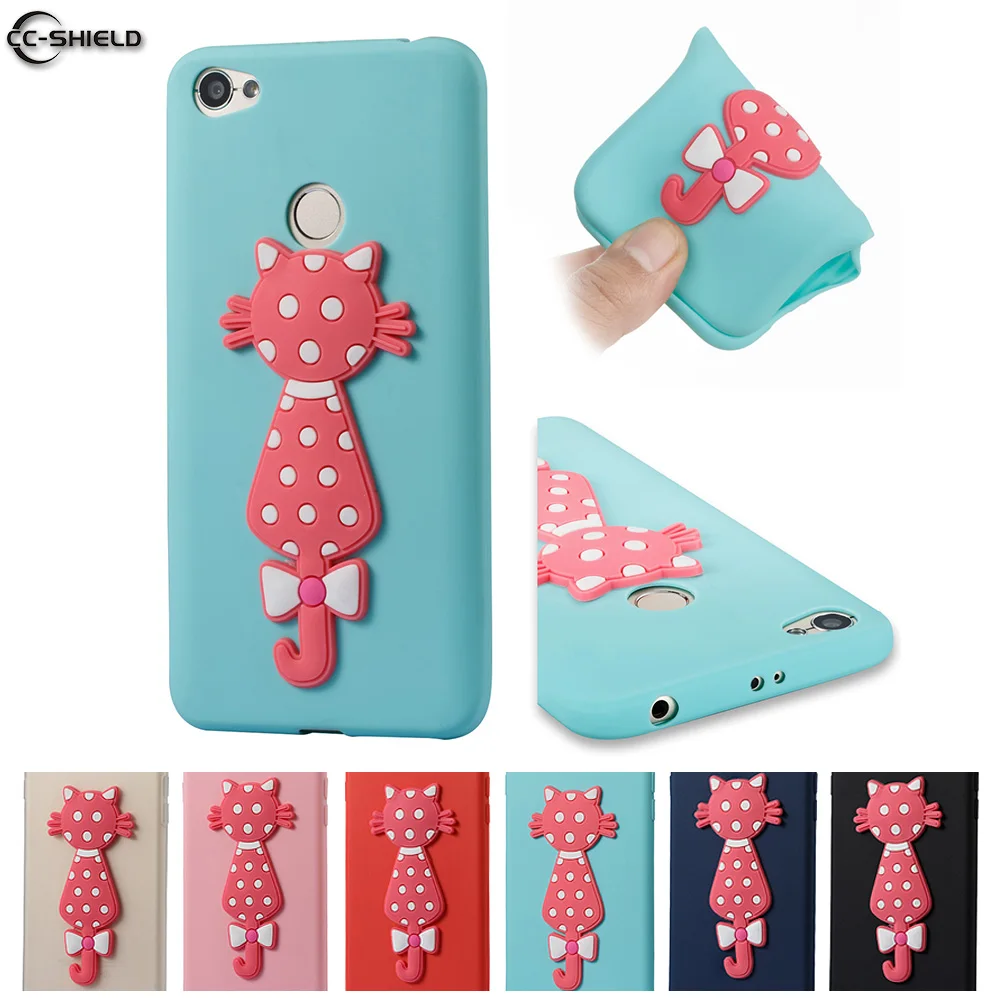 Cute Cat Phone Case for Xiaomi Redmi Note A5 5A Coque Soft Silicone TPU Cover for Xiaomi Redmi Note 5A Note5A / Redmi Y1 Case