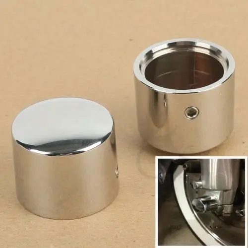 TCMT Chrome Front Axle Nut Cover Bolt For Harley Touring Softail Road King FLTR FLHT FLHRC Electra Tr Glide Sportster TCMT Chrome Front Axle Nut Cover Bolt For Harley Touring Softail Road King FLTR FLHT FLHRC Electra Tr Glide Sportster