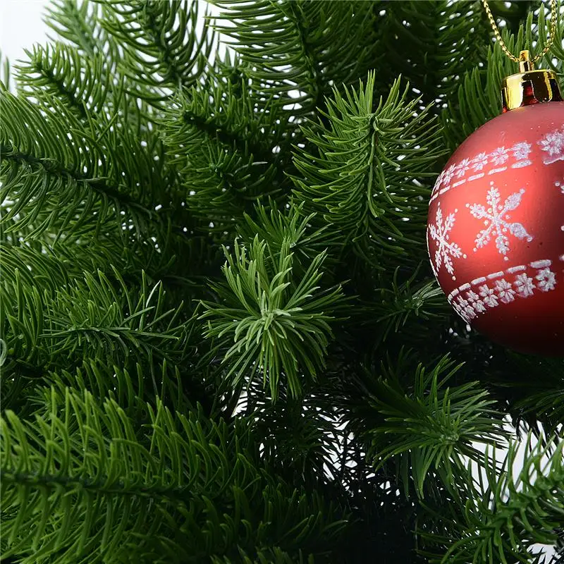 10 шт./лот, искусственные цветы, зеленые растения, сосновые ветки, Рождественская елка для DIY, украшения для рождественской вечеринки, украшения для рождественской елки P20