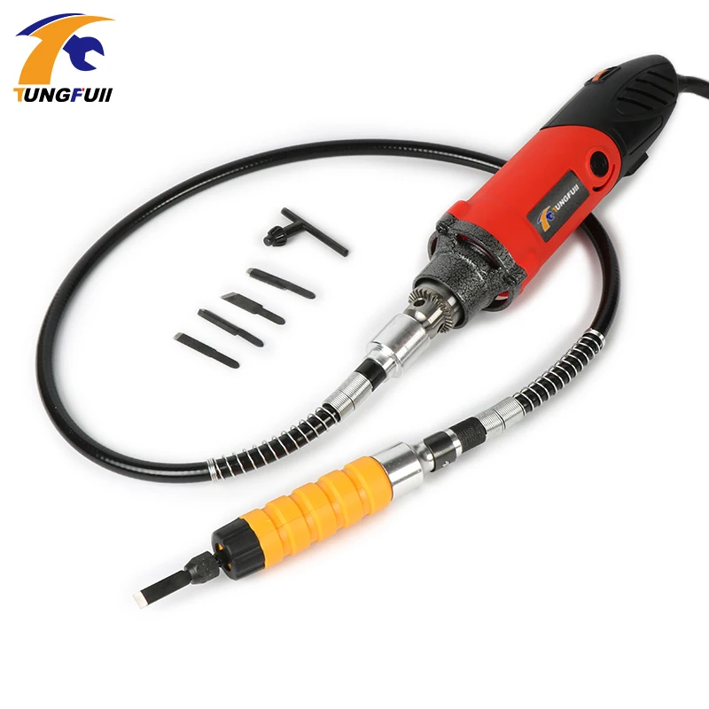 Electric Chisel Carving Tools Wood Chisel Carving Machine Kit/& 4 Blades 220V