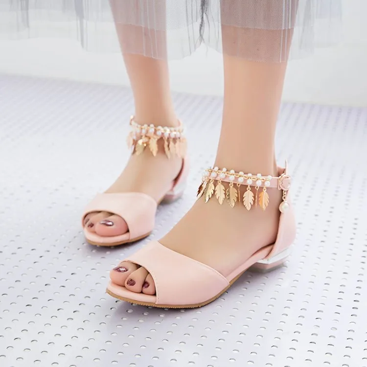 

Big Size 11 12 13 high heels sandals women shoes woman summer ladies The fish's mouth open-toed cingulate Thick with sandals