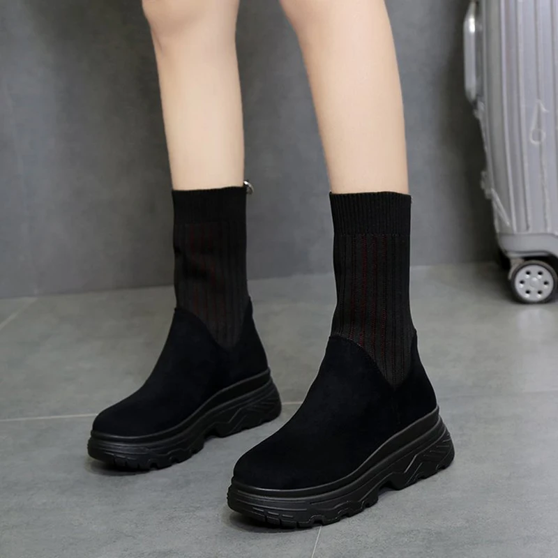 Spring And Autumn Fashion warm snow boots winter new women ankle boots
