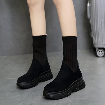 

Spring And Autumn Fashion warm snow boots 2018 winter new women ankle boots