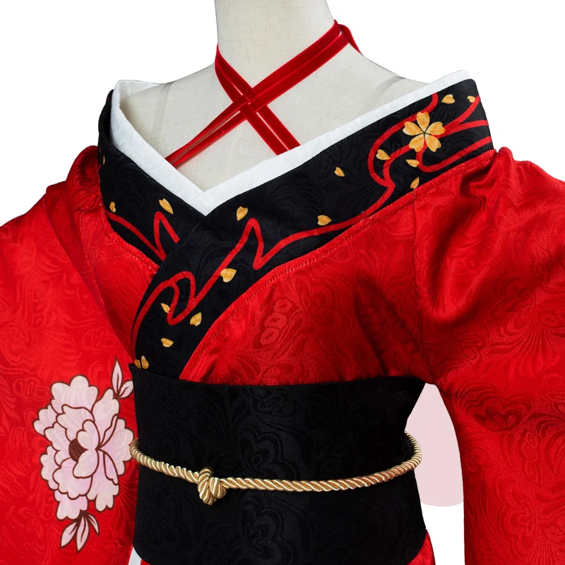 Аниме! Fate/Grand Order FGO Tomoe Gozen кимоно с эссенцией Униформа красное платье карнавальный
