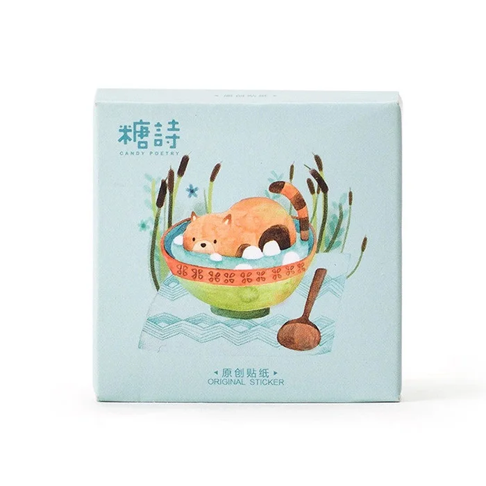 

45 pcs/Set Cute Cup Animals Paper Sticker Decoration DIY Handmade Arts Craft Sticker