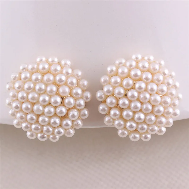 Korea style fashion pearl earrings  (1)