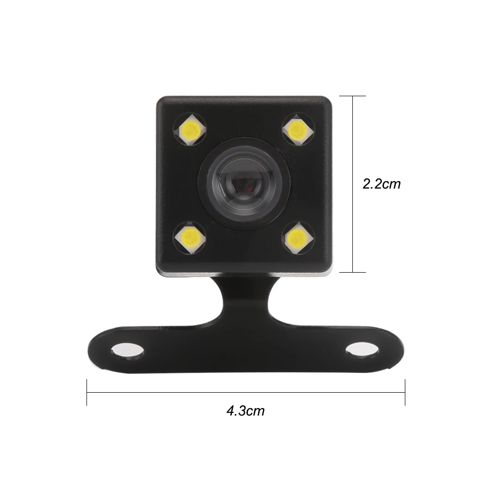 HD Автомобильная камера заднего вида с объективом ночного видения 4 светодиодных лампы обратная камера 2,5 мм разъем с 6 митрами кабель для автомобиля Dvr зеркальные рекордеры