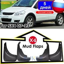 Garde-boue pour Suzuki SX4 de 2007 à 2013, pour hayon et croisement, 2008, 2009, 2010, 2011, 2012