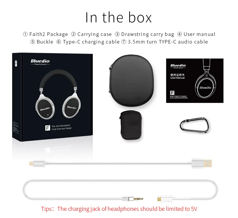 Active Noise Cancelling Bluetooth Headphones by Bluedio F2 pakistan